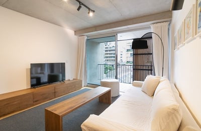 Rent of a modern and quiet 2-room apartment, Buenos Aires, Recoleta, Argentina